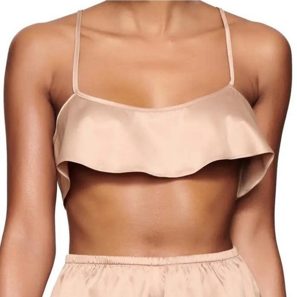 SKIMS Other - NWOT SKIMS Woven Shine Cami PinkSand Womens 2X